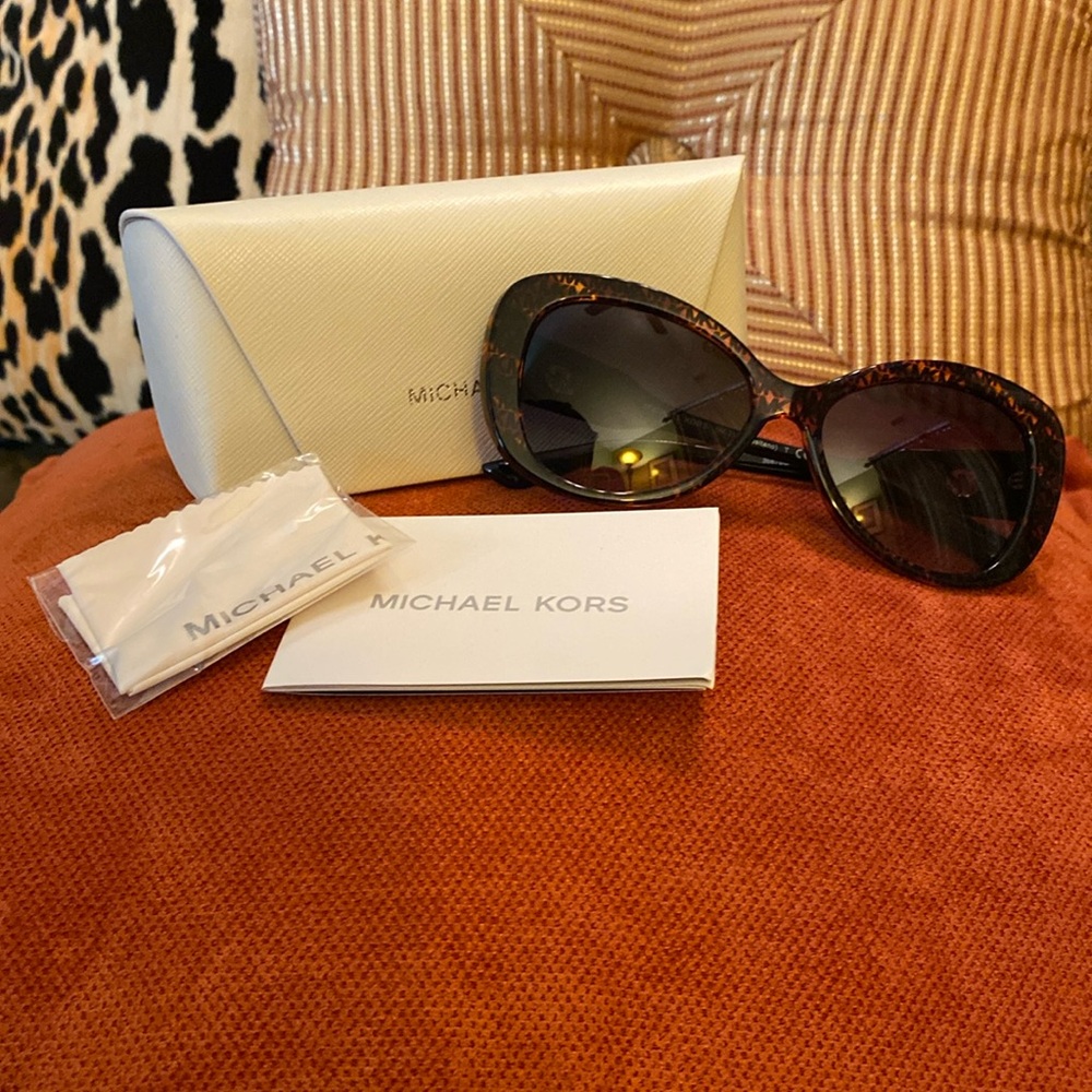 Michael Kors black lens/tortoise frame sunglasses.